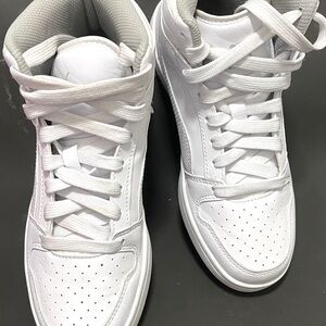 Puma Kids White High-Top Sneakers